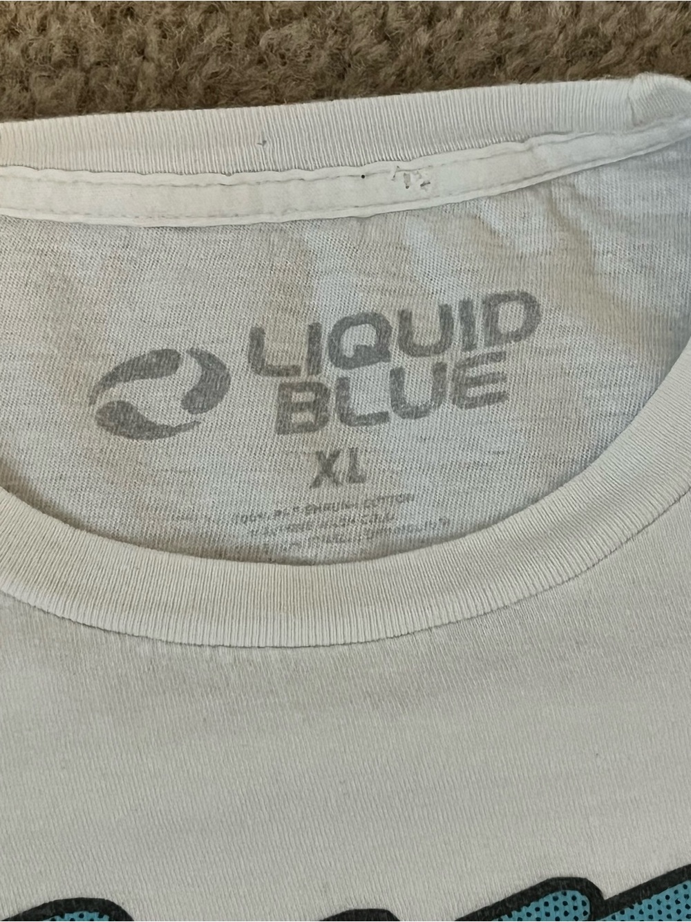 Liquid Blue White Pink Floyd Graphic Tee with Multicolor Print - Picture 4 of 4